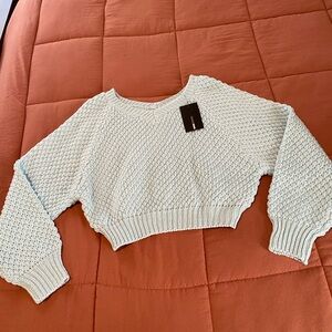 Cozy Knit Sweater in baby blue